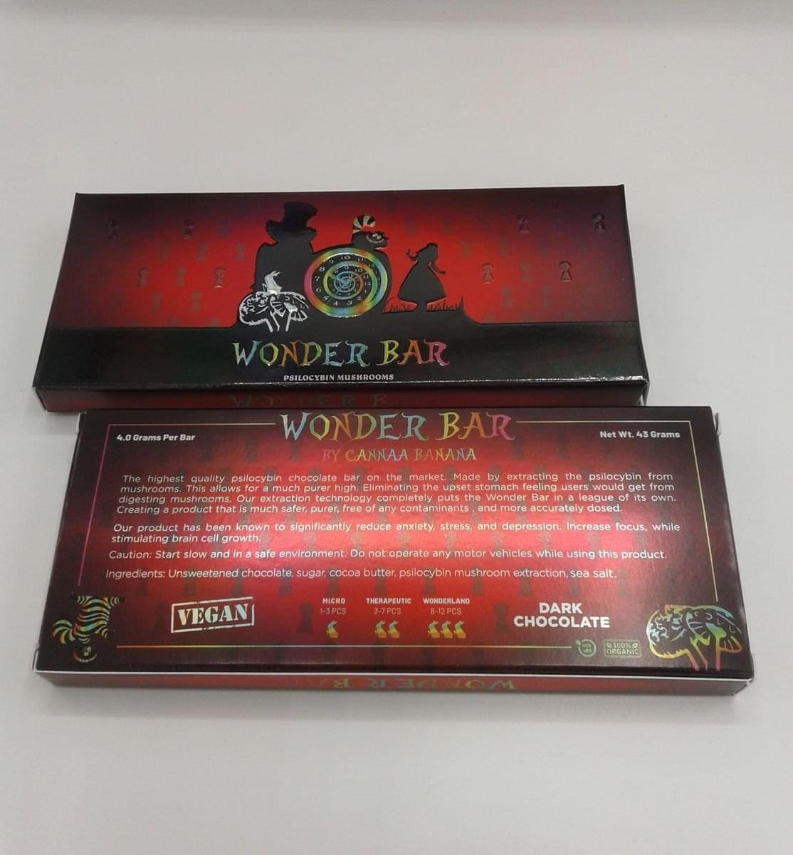 Wonder Bar VEGAN psilocybin chocolate